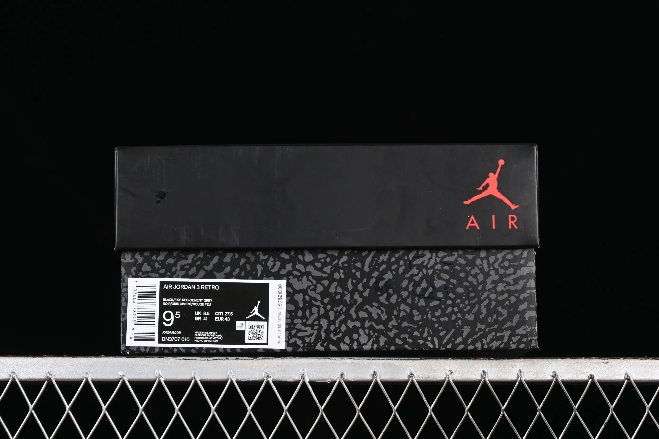 All categories Air Jordan Jordan series basketball shoes Air Jordan 3 Air Jordan 3 "Black Cement" AJ3 DN3707-010